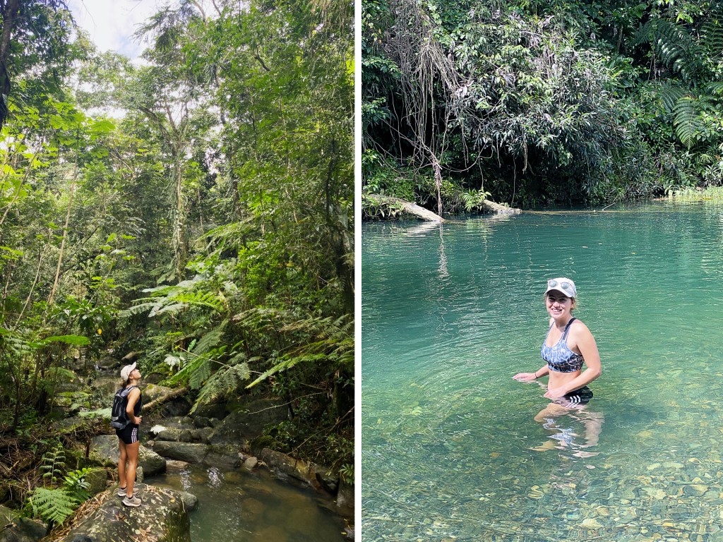 A woman in the El Yunque Rainforest in Puerto Rico.