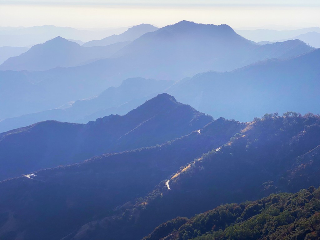 The Moro Rock hiking trail in Sequoia National Park.