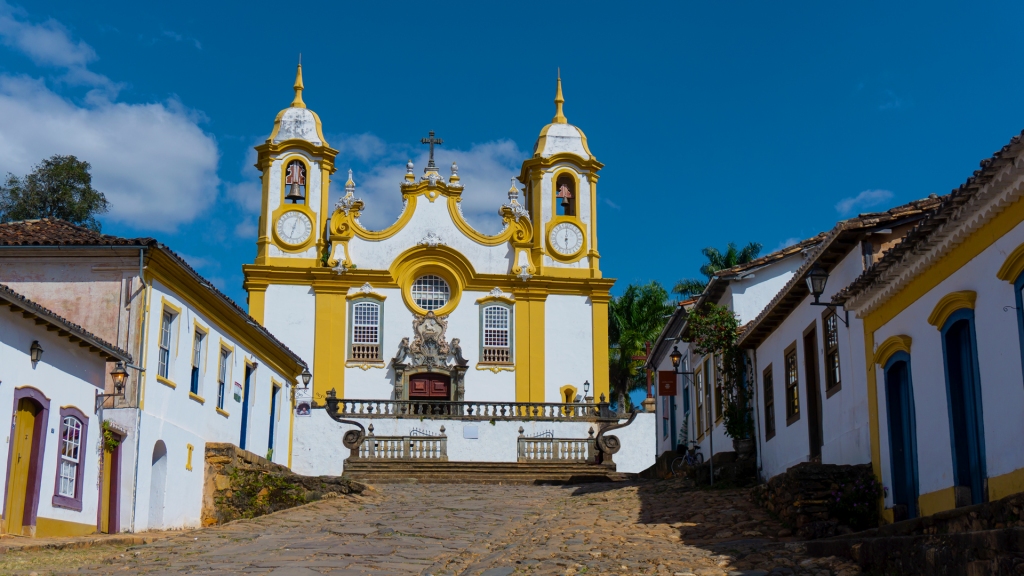 A 17th century church in Tiradentes, Minas Gerais, Brazil.