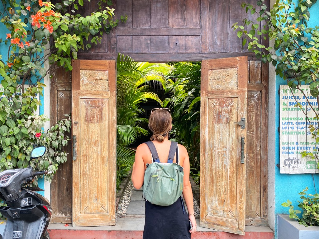 Bali Eco Deli Restaurant in Nusa Lembongan, a small island off of Bali, Indonesia. A restaurant that is eco friendly and grows pesticide free produce.