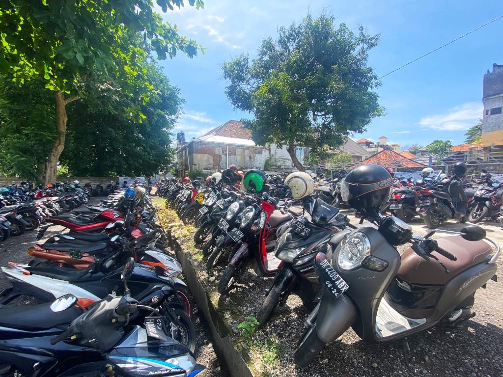 Scooter and motorbike rentals in Canggu, Bali.