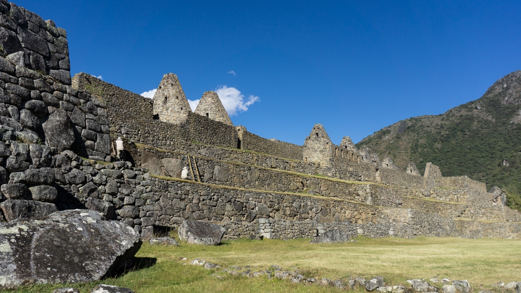 Machu Picchu city ruins.