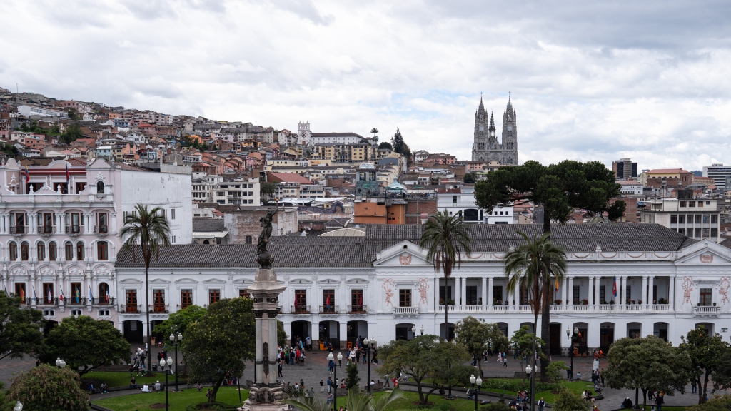 The historic district of Quito, Ecuador.