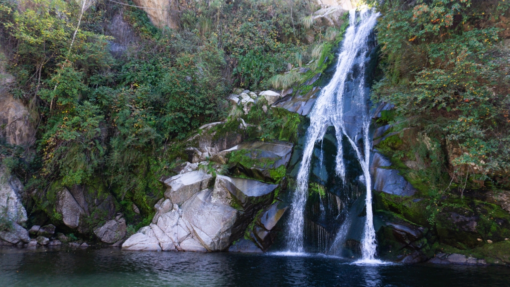 Small waterfall in La Cumbrecita, Argentina.