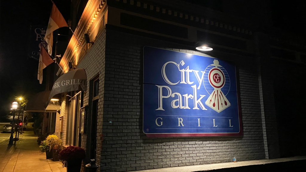 City Park Grill, a famous restaurant in Petoskey, Michigan frequented by Ernest Hemmingway.